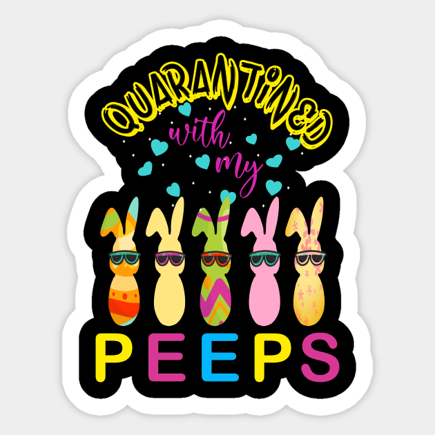 quarantined with my peeps Easter gift Sticker by DODG99